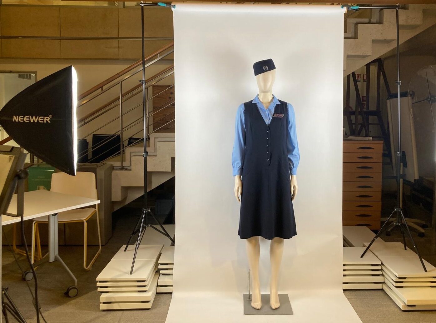 Chantier des collections des anciens uniformes de la RATP